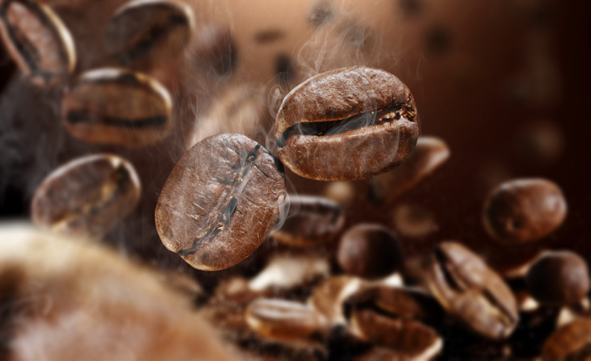 Roasted coffee beans